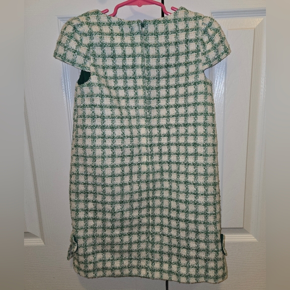 Lilly Pulitzer Green and White Checkered Kids Dress - Picture 2 of 5